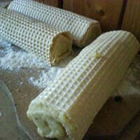 Zrolowane  ziemniaki w waflu