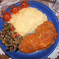 Szynka w cieście naleśnikowym wg M&Ł