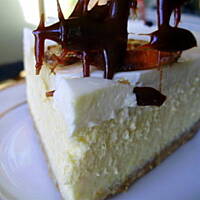 sernik - cheesecake pomarańczowy, z karmelizowanymi pomarańczami