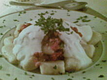 Fot. Ursmurfy, Gnocchi z jogurtem i miesem mielonym