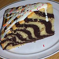 Ciasto zebra z mlekiem i białą czekoladą wg Różyczki