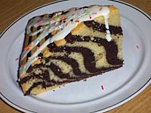 Fot. niebieska-różyczka, Ciasto zebra z mlekiem i białą czekoladą wg Różyczki