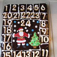 Kalendarzyk adwentowy z piernika