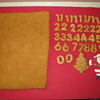 Kalendarzyk adwentowy z piernika