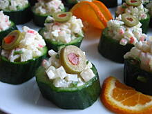 Fot. Kluko, Ogórki nadziewane sałatką krabową