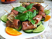 Fot. Kluko, Mozzarella marynowana z szynką parmeńską