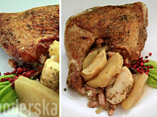 Fot. anay, Kurczak pieczony z jabłkami i boczkiem