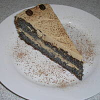 makowo-kawowe ciasto/tort wg Anes