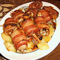 Skrzydełka w boczku wg M&Ł