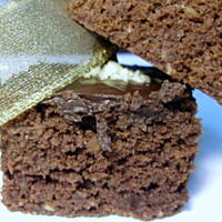 Czekoladowo-migdałowe kwadraciki