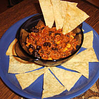 Nachos z mięsnym sosem meksykańskim wg M&Ł