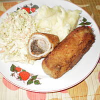 Roladki schabowe z pieczarkami