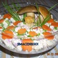 Sałatka z marynowanymi grzybkami
