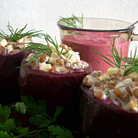 Buraczki faszerowane z pszenicą