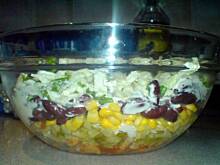 Fot. sabrinka, Sałatka warstwowa z kurczakiem :) Pyszna!!!