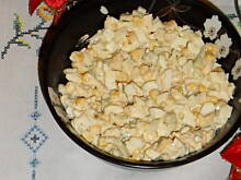 Fot. zielonooka, najprostsza sałatka z kukurydzy i jajek