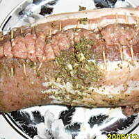 boczek faszerowany mielonym mięsem