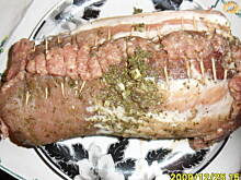 Fot. zielonooka, boczek faszerowany mielonym mięsem