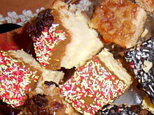 Fot. zielonooka, bardzo proste ciasto z karpatką i kajmakiem