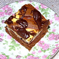 Sernik z czekoladą wymieszany