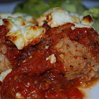 Pulpeciki w sosie pomidorowo - miętowym zapiekane