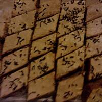 orzechowe romby z żółtą polewą