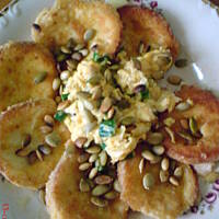 oscypki w cieście z pestkami dyni