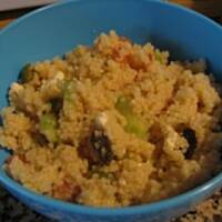 Kuskus z fetą i warzywami