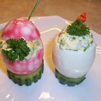 Marmurkowe jajka z majonezem