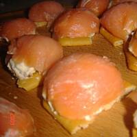 Łososiowo-krewetkowe kubeczki