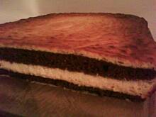 Fot. lelek, Sernik przekładany dwukolorowy