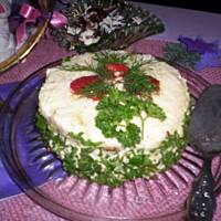 Mielony z pieczarkami jako tort zakąskowy