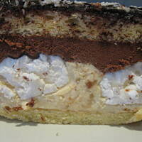 Placek z chałwą i bezami Marty