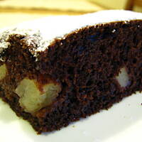 Ciasto z jabłkami i kakaem