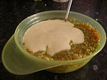 Fot. Marcusa, Ryba z sosem serowym i warzywami