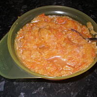 Kurczak ze słodkim ziemniakiem i jabłkiem