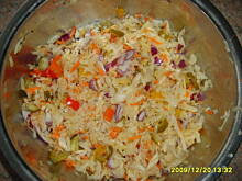 Fot. jaska2503, Sałatka z kapusty kiszonej szwagrowska