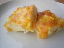 Fot. kasiul_a, Ciasto z brzoskwiniami z aromatem cytrynowym i delikatną galaretką kasiuli