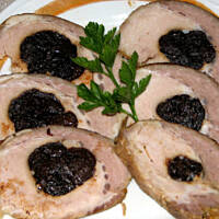 Schab ze śliwkami na zimno