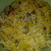 Bigosik "poświąteczny" + wigilijna kapustka z grzybkami