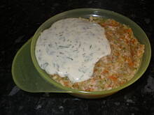 Fot. Marcusa, Ryba (łosoś) z warzywami w sosie koperkowym