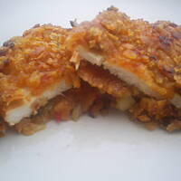 Kukurydziane kotlety drobiowe słodko ostre z pieczarkami kasiuli