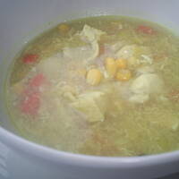Drobiowo kukurydziana zupa z chińską nutą kasiuli