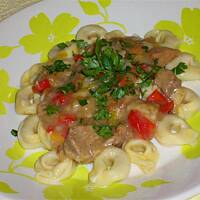 Tortellini z błyskawicznym sosem wg Różyczki