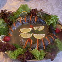 Faszerowane pstrągi w galarecie