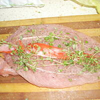 Polędwiczki faszerowane papryką