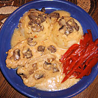 Schab w sosie serowym wg M&Ł