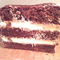 murzynek przekładany kremem