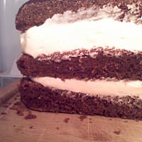 murzynek przekładany kremem