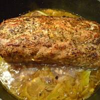 Schab ze śliwką bardzo soczysty